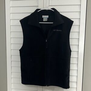 Columbia Black Fleece Zip Vest